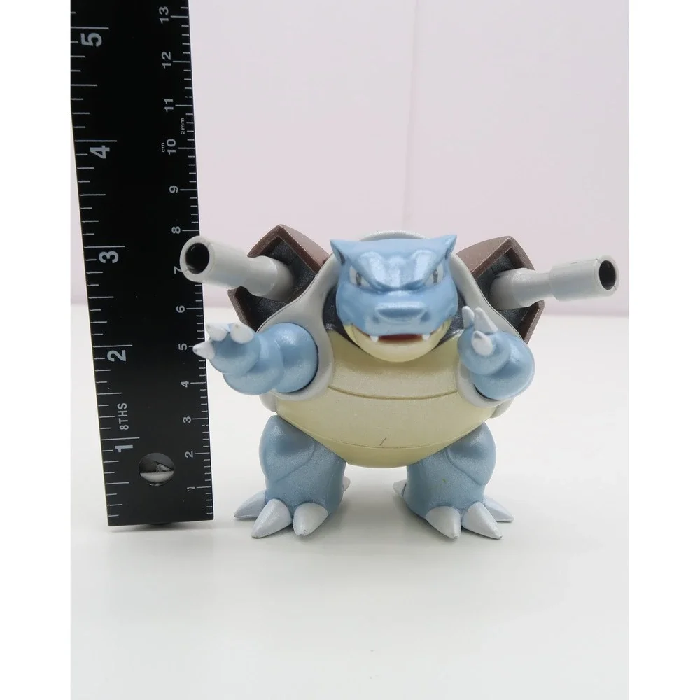 Pokemon Blastoise Action Figure Blue Pearlescent 3 Inch Articulated Cannons 2018